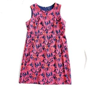 Lands' End Pink Paisley Pattern Dress